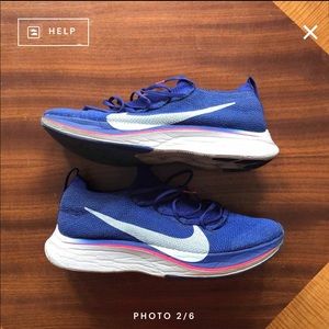 Nike Vaporfly 4% Size 11 Blue/Red